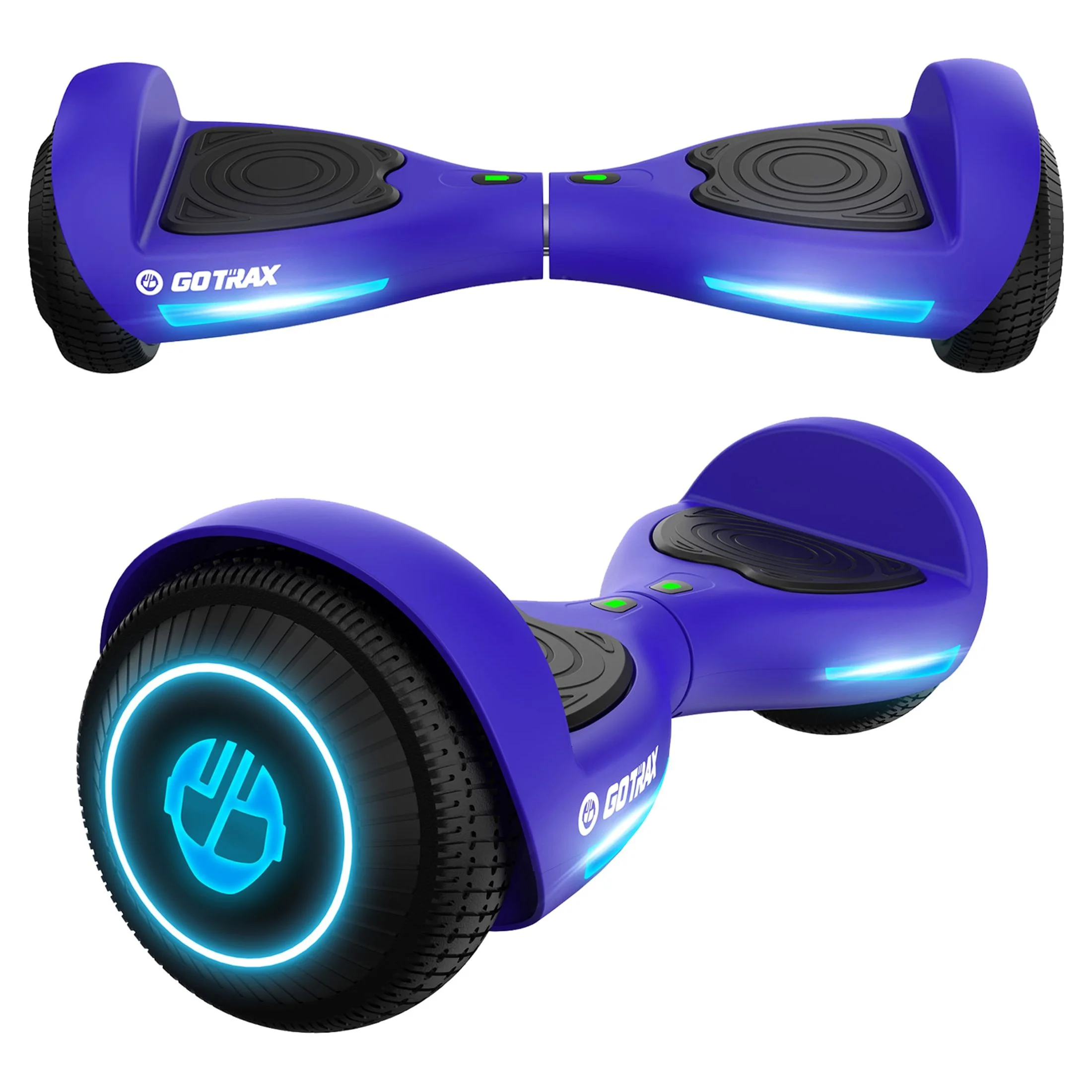 GOTRAX FX3 Hoverboard Blue – 6.5′′ LED Wheels, 200W Motor, UL2272 Certified, Up to 6.2mph for Kids & Adults