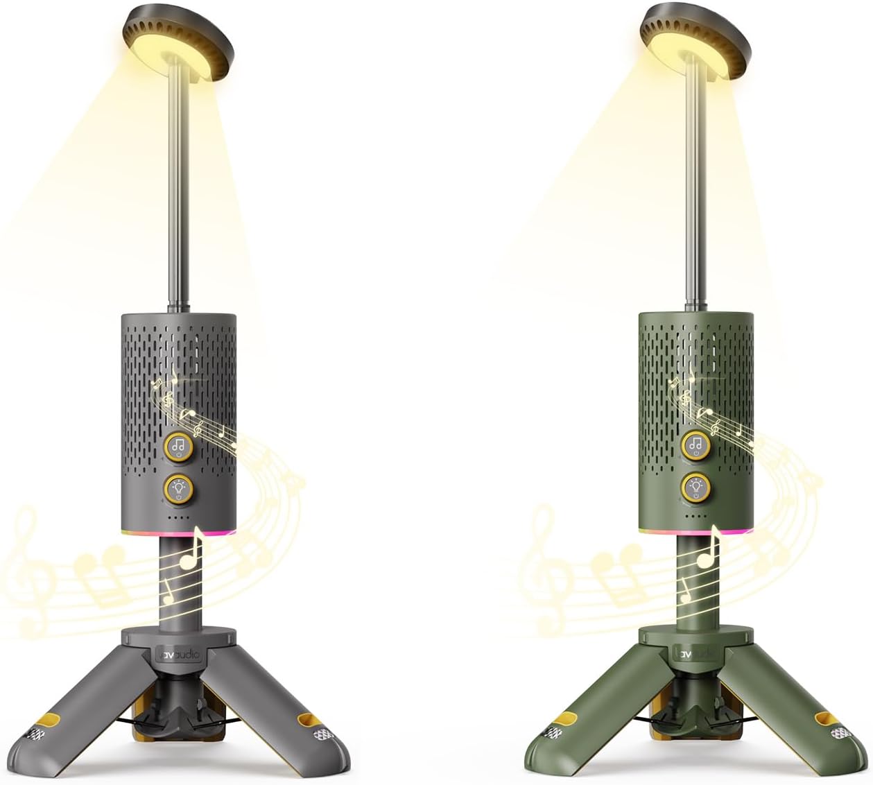 EcoLite Camping Lantern Bundle – Rechargeable, Telescopic & Collapsible Lantern with Bluetooth Speaker, IPX7 Waterproof, Ideal for Hiking & Travel