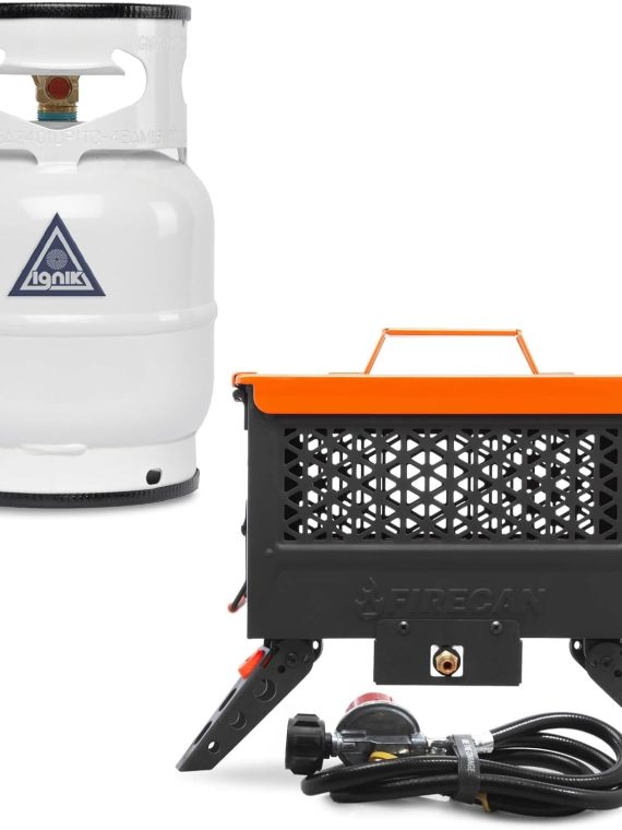 Ignik Gas Growler Standard 5lb with FireCan Portable Fire Pit