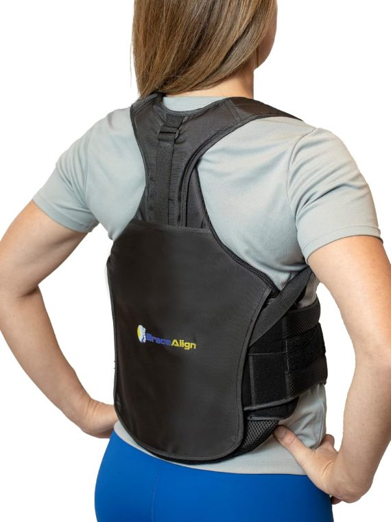Brand Full Back Brace for Pain Relief – Herniated Disc, Scoliosis, Posture Correction – Unisex Support L0456/L0457