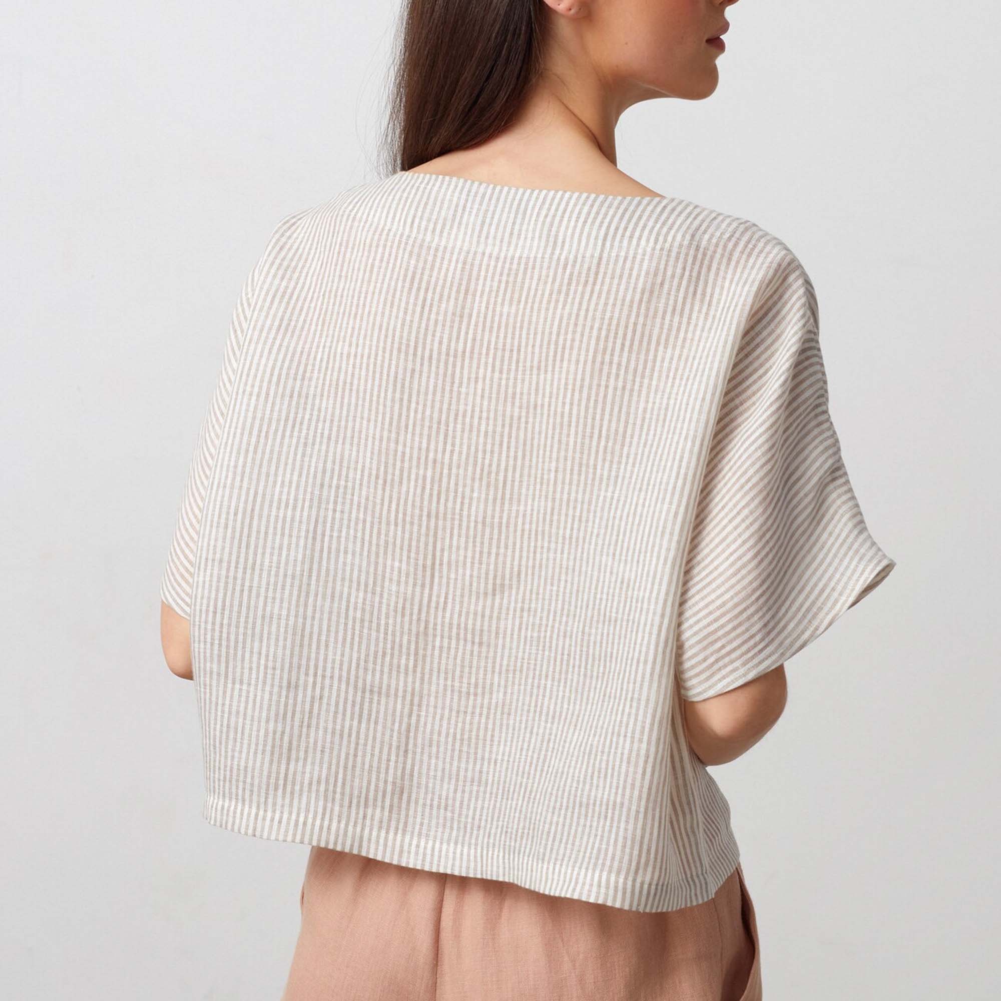 Simple Linen Women Top WD10