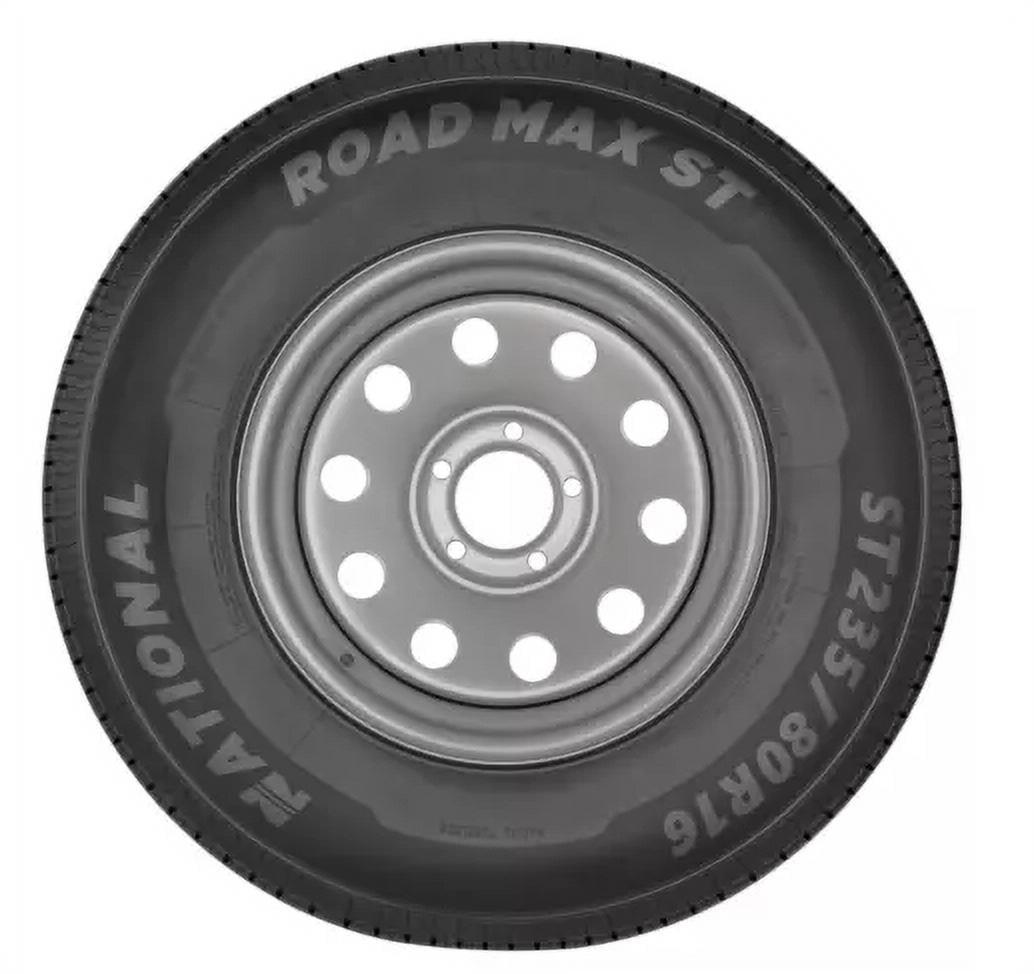 National Road Max ST205/75R15 Trailer Tire, 5-Year Warranty, All-Season, 107/102M