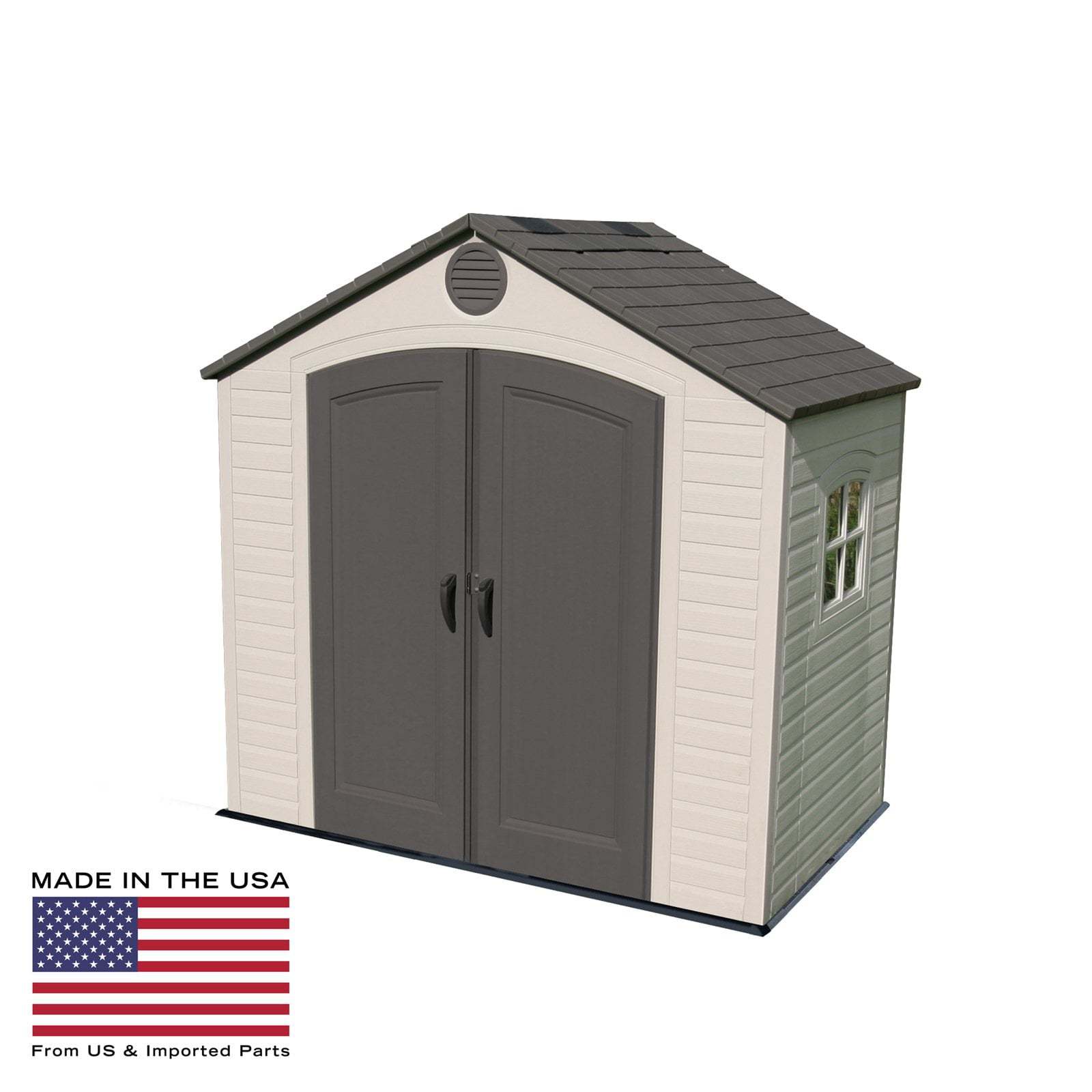 Lifetime Outdoor Storage Shed 8×5 ft – Durable HDPE with Steel Reinforcement, Weather-Resistant