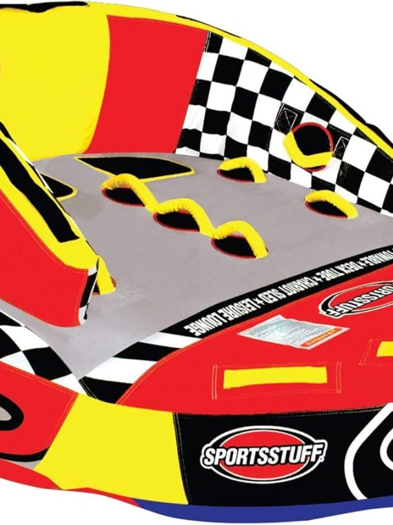 Airhead Chariot Warbird 2 Towable Tube for Boating, Dual Tow Points, 1-2 Riders