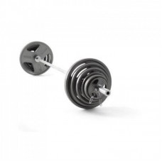 Gold’s Gym 300 lbs Olympic Weight Set with 7′ Bar & Spring Collars for Home Fitness