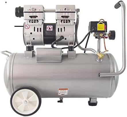 California Air Tools 8010 Ultra Quiet Oil-Free Air Compressor, 1.0 HP, 8 Gallon, 120 PSI, 60 dB Noise Level