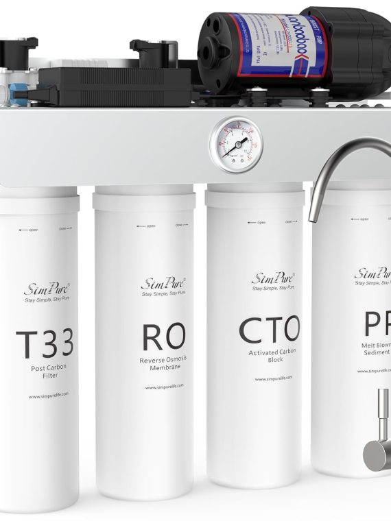 Waterdrop T1-400UV Alkaline UV Reverse Osmosis System, 400 GPD, Tankless, NSF/ANSI 58 Certified, pH+ Remineralization, Under Sink Water Filter, BPA Free