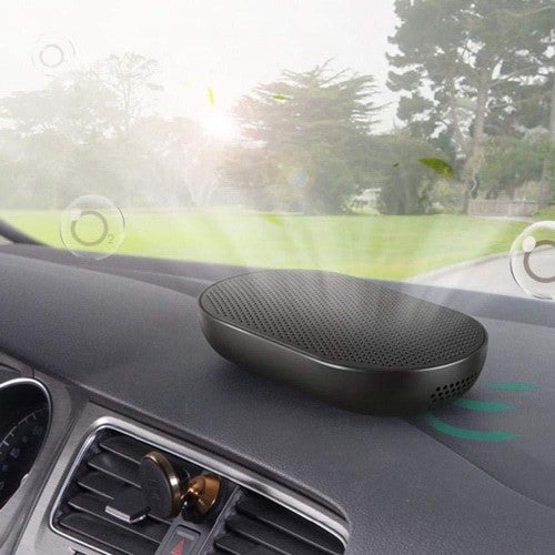 EEEXY Portable Car Air Purifier Vehicle Air Ionizer Cleaner Negative Ion Ozone Ozonizer Odor Eliminator Lowest Noise, Black