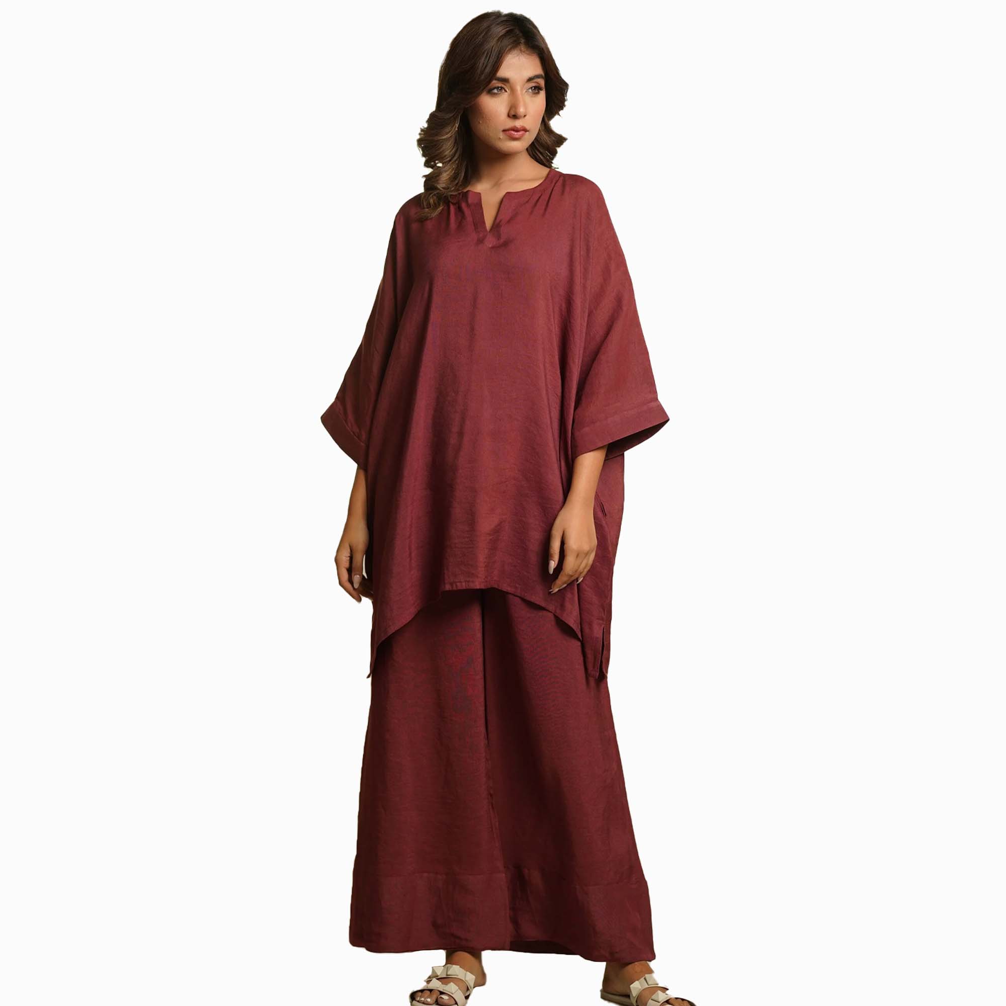 Brown Oversized Pjyama Set WD5