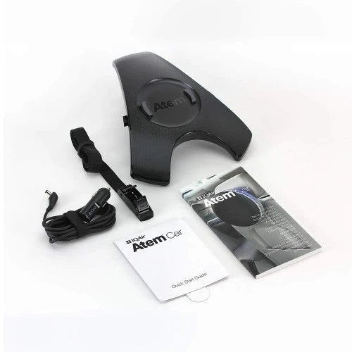 IQAir [Atem Car Air Purifier [HyperHEPA Filter] Portable, Air Pollution, Cabin Filter, App Enabled, Allergies, Asthma, Pollen, Dust; Swiss Made