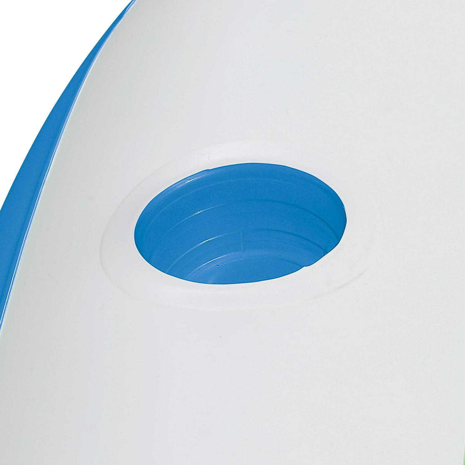 Summer Waves Octagonal Inflatable Family Pool, 110′′x110′′x20′′, Blue, Durable PVC, 4 Cup Holders, Easy Inflate/Deflate