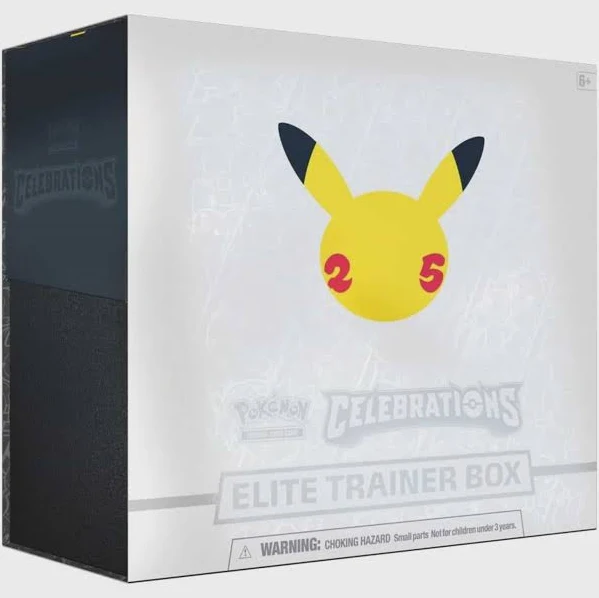 Pokemon Celebrations Elite Trainer Box with 10 Booster Packs, Greninja Foil Card, 65 Sleeves & Energy Cards