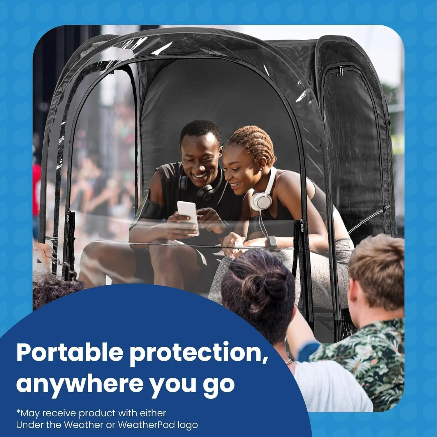 WeatherPod – The Original XL 1-2 Person Pod – Pop-Up Weather Pod, Protection from Cold, Wind and Rain