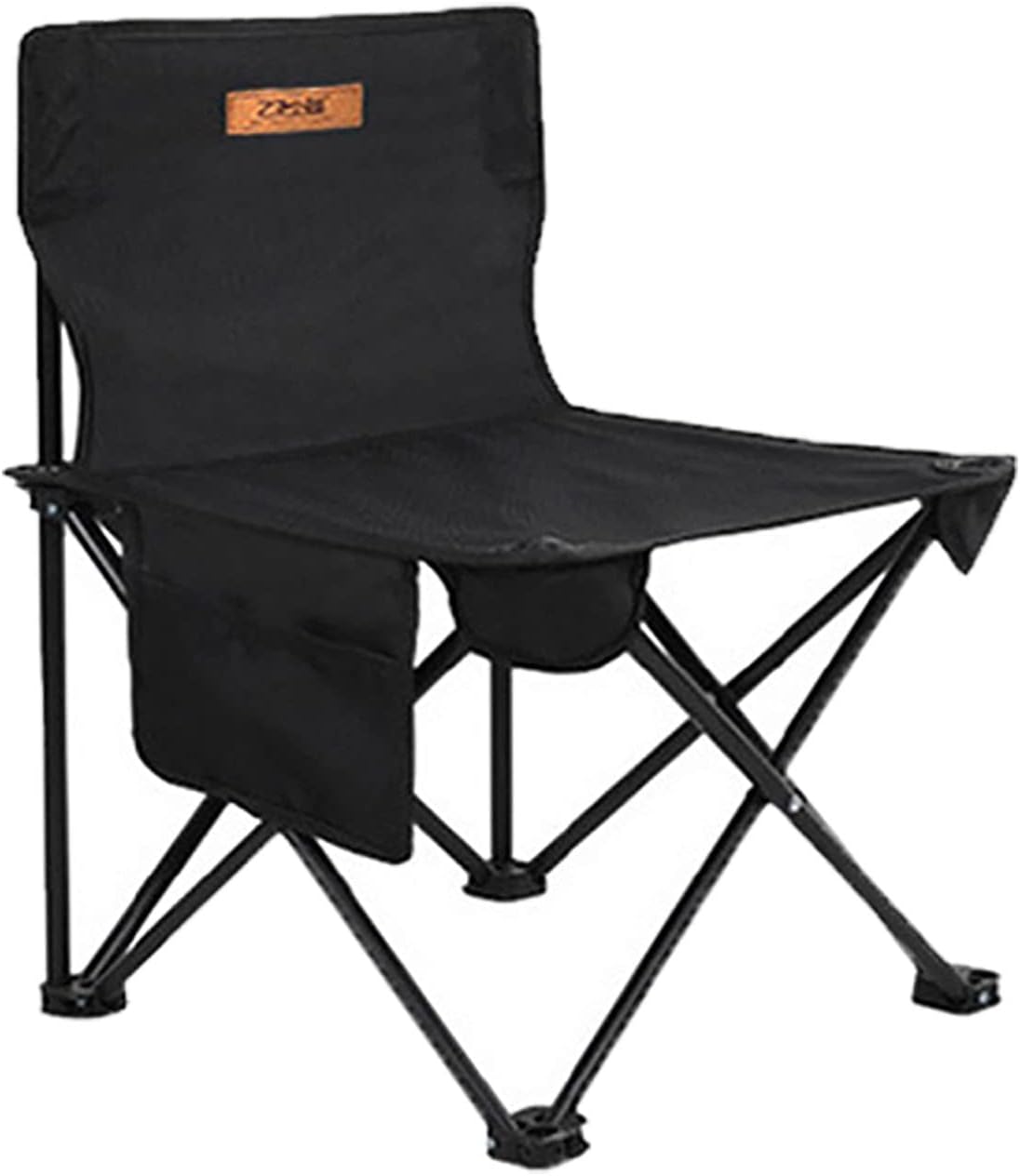 Black1 Aluminum Folding Camping Table and Chairs Set, Portable 5-Piece for 4 People, Includes Easy Carry Bag, Ideal for Indoor/Outdoor Use