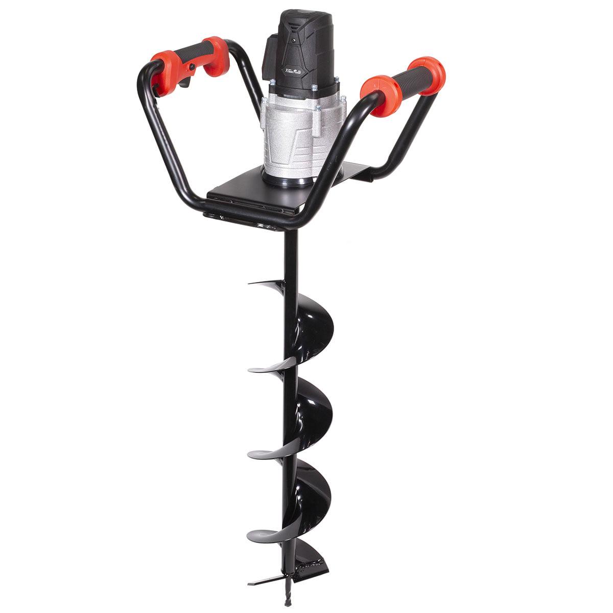 XtremepowerUS 1500W Electric Post Hole Digger with 6′′ Auger Bit, Anti-Vibration Handle & Safety Lock for Soil & Fence Posts