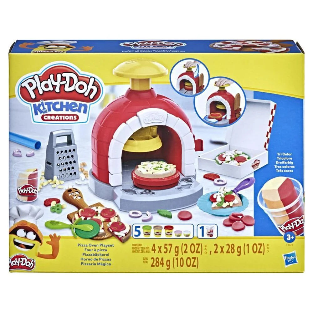 Play-Doh Kitchen Creations Pizza Oven Playset with 6 Cans of Modeling Compound and 8 Accessories