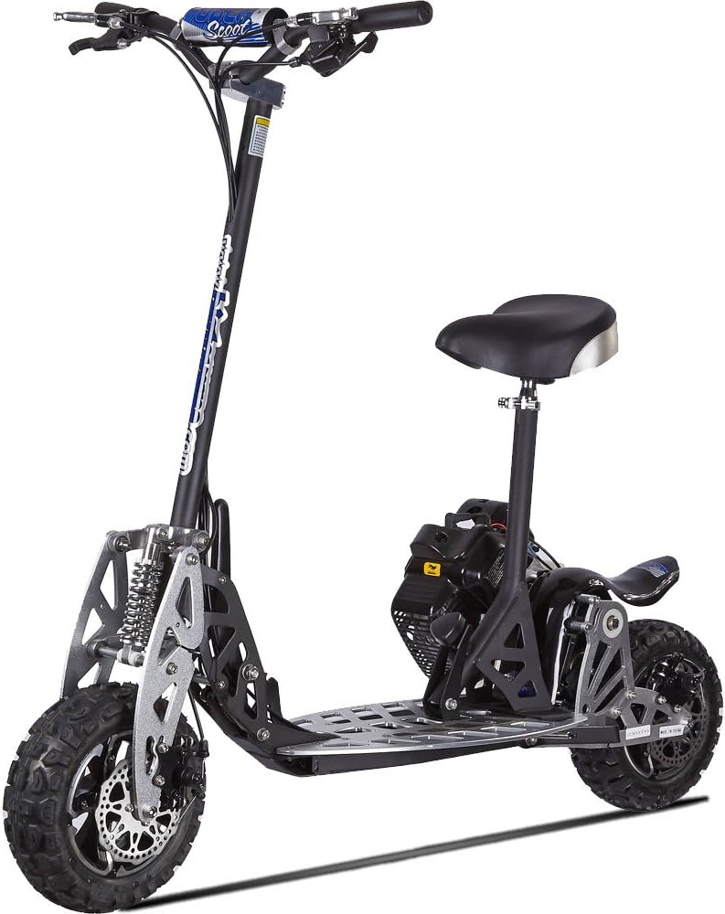 Uberscoot 2X 50cc Scooter by Evo Powerboards with Mixture Container – High Performance Motorized Scooter