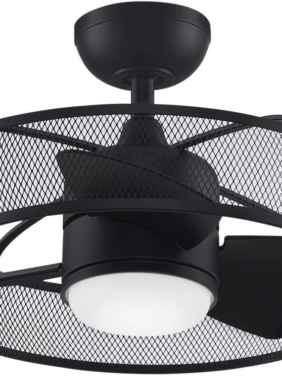 Henry Black Fan-Light Kit, 14.33×22.09, Ceiling Fixture