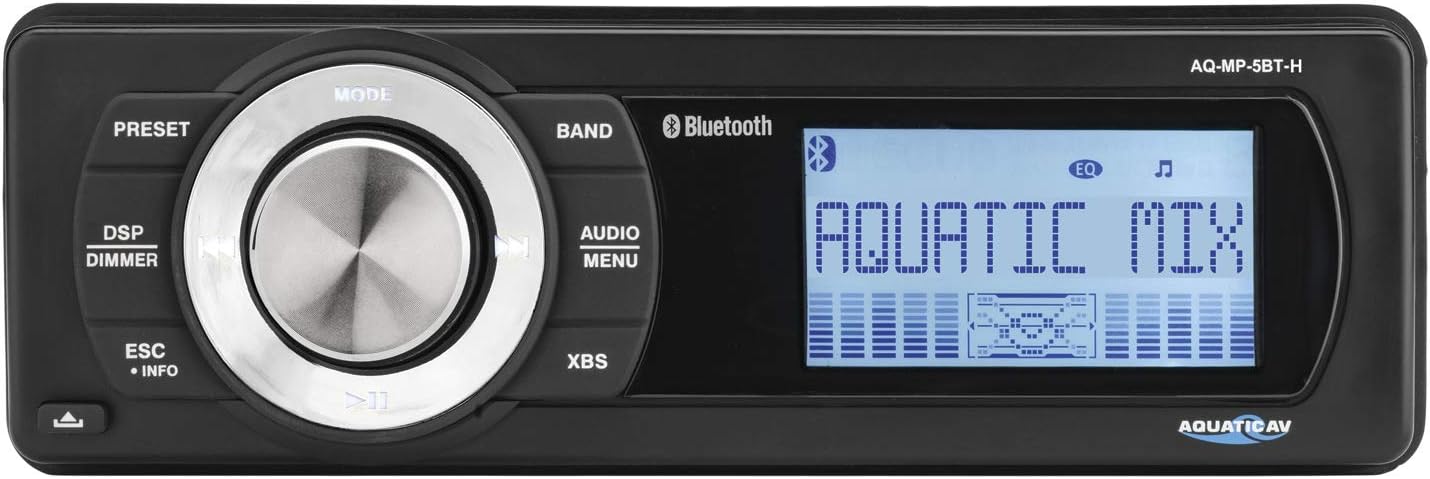 Aquatic AV MP5 Replacement Radio for Harley Touring Models (1998-2013) – Durable, High-Performance Audio System