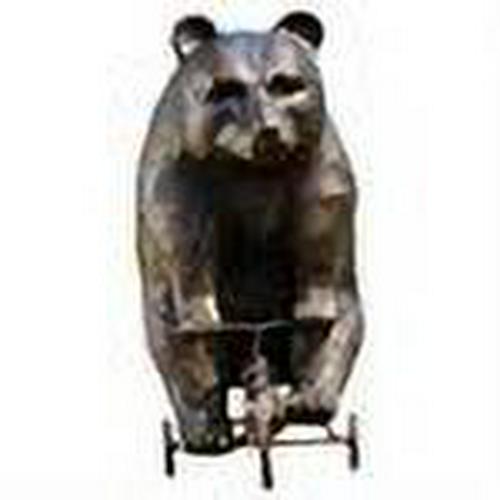 SPI Home Big Bear Little Trike Garden Statue, Aluminum, Brown, 23.5′′ H, Animal Theme