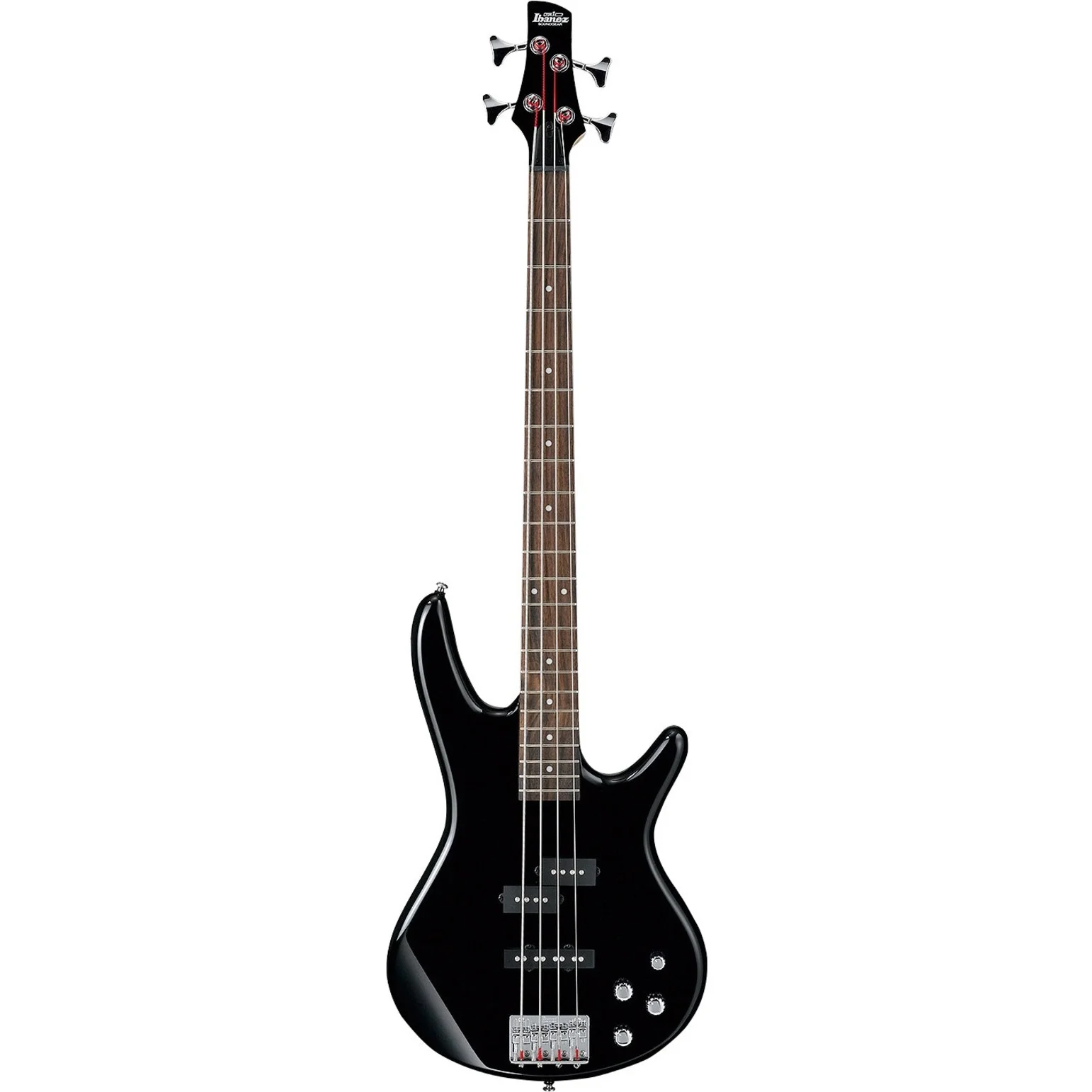 Ibanez GIO GSR200 Bass Guitar, Black Finish, 22 Frets, 34′′ Scale, Agathis Body, Maple Neck, Rosewood Fingerboard
