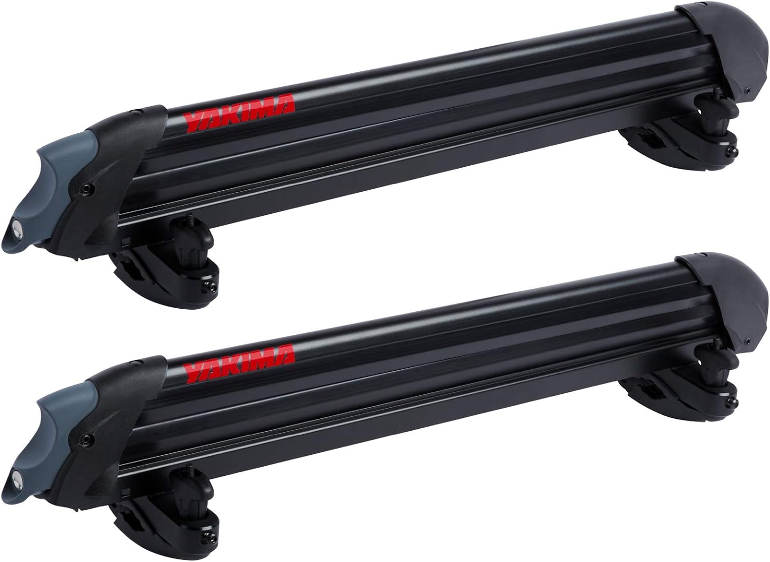 Yakima PowderHound 6 Ski & Snowboard Mount, Holds 6 Skis/4 Snowboards, Black, Fits Most Roof Racks, Secure & Quiet