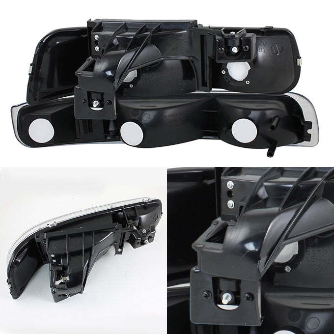 Chevy Suburban/Tahoe 2000-2006 Black Headlights & LED Tail Lights Set, DOT Approved