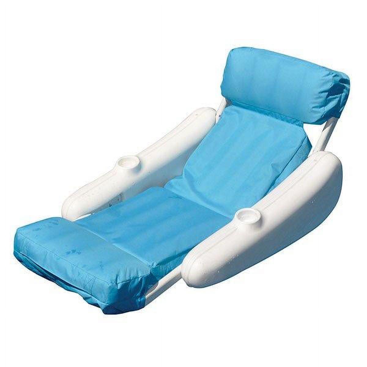 Swimline Sunchaser SunSoft Luxury Lounger Pool Float with Cushioned Comfort & Cupholders