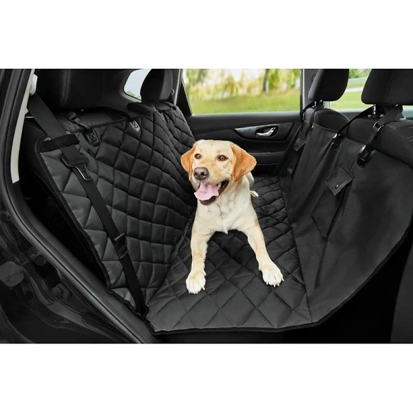 Frisco Quilted Water Resistant Hammock Car Seat Cover Regular, Black