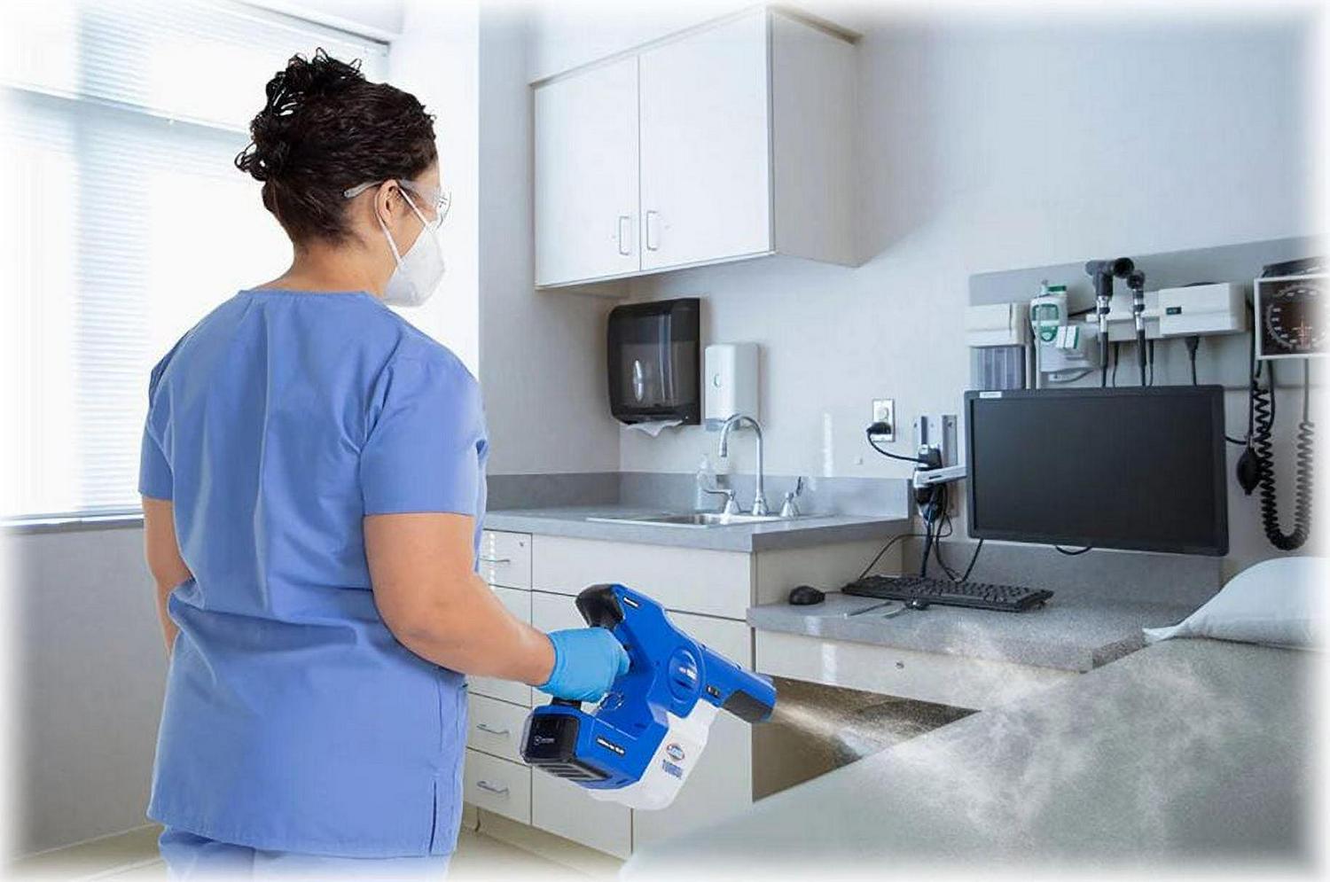 Clorox TurboPro Electrostatic Handheld Sprayer, 32 Oz, White/Blue