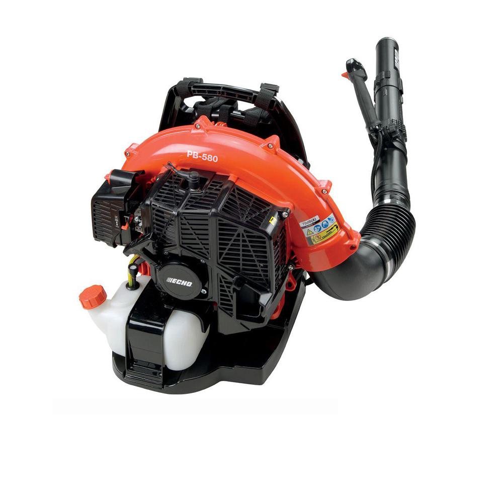ECHO PB-580T 58.2cc Gas Backpack Leaf Blower, 216 MPH, 517 CFM, 2-Stroke Engine, Tube Throttle