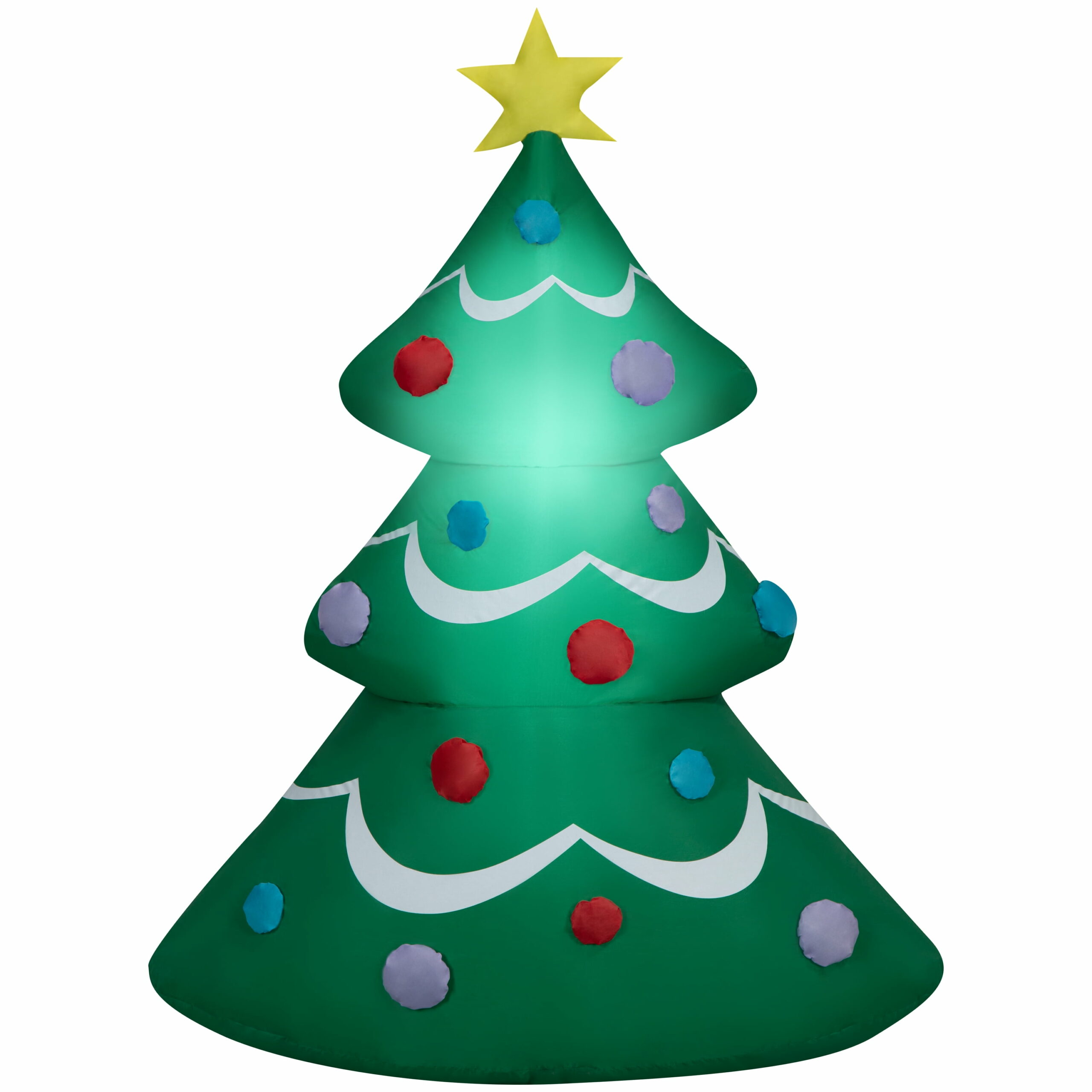 Airblown 4ft Christmas Tree Inflatable Yard Decoration with LED Lights for Indoor/Outdoor Use