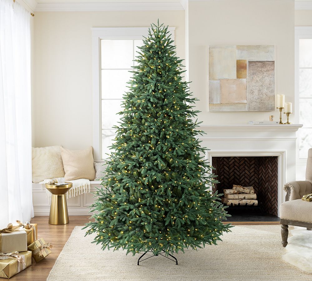 Balsam Hill Tree Classics Lakeshore Spruce Pre-Lit Faux Christmas Tree, LED, 6.5ft/7.5ft, Indoor