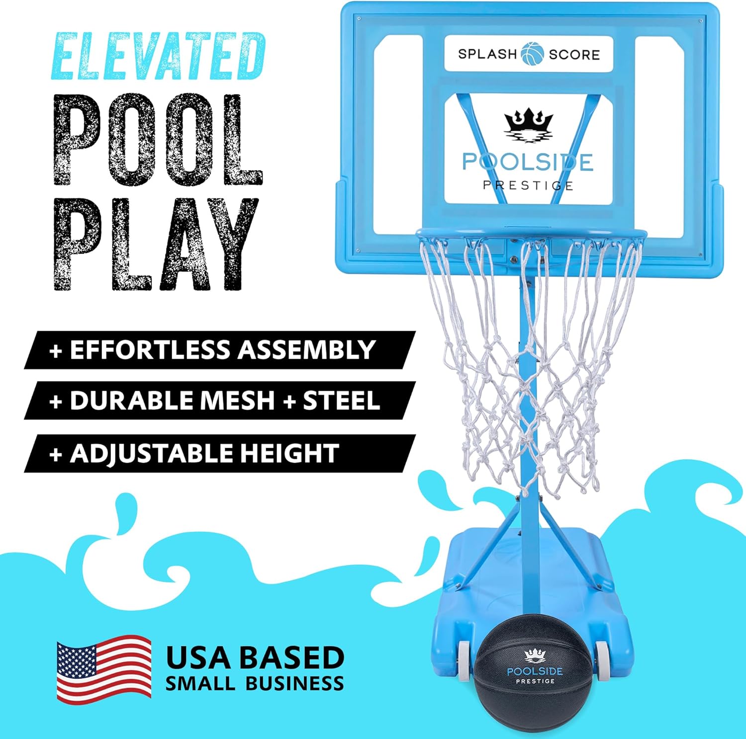 Adjustable Height Poolside Water Toys for Kids, Teens & Adults – Fun Swimming Pool Games