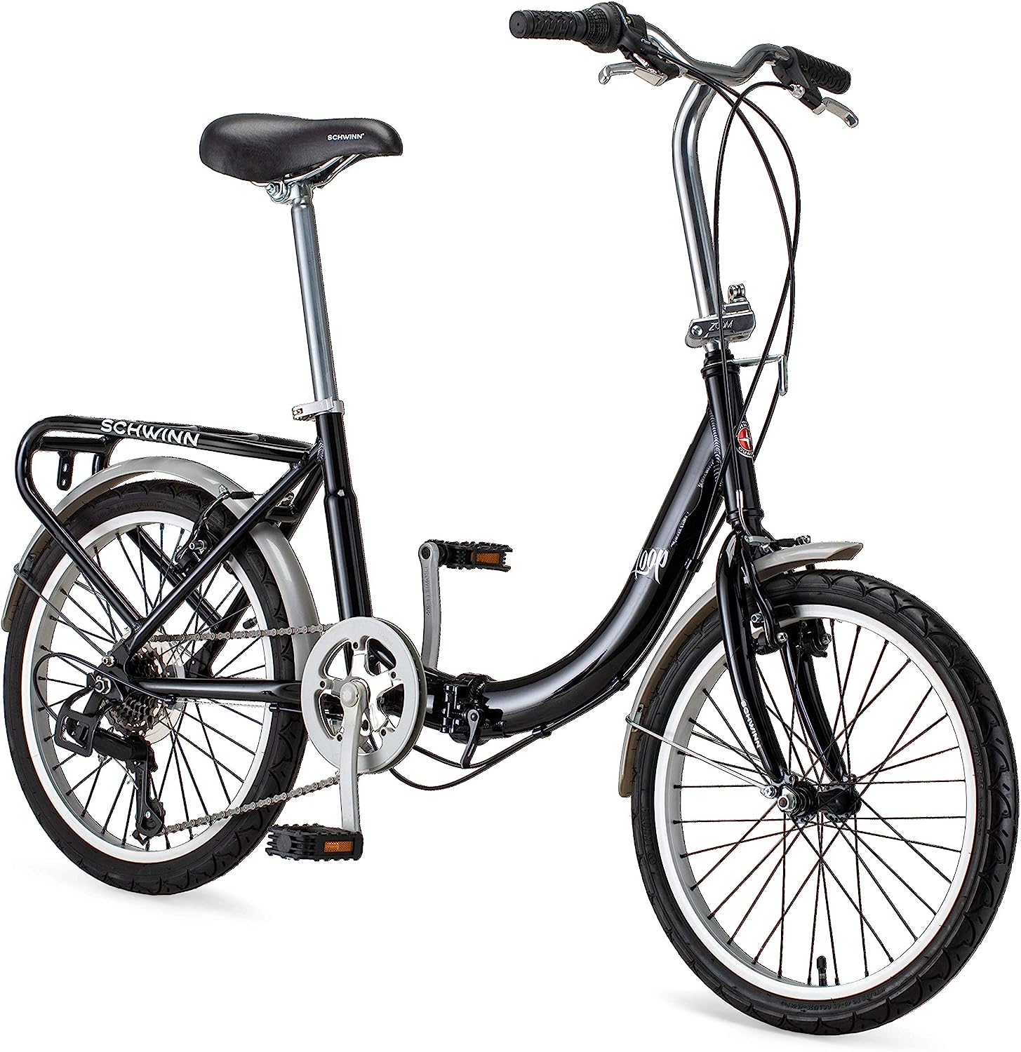 Schwinn Loop 20′′ Folding Bike, 7-Speed, Adult Unisex Bicycle