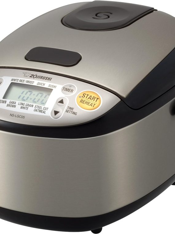 Zojirushi 3-Cup Rice Cooker & Warmer, Stainless Black