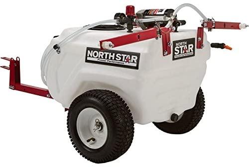 NorthStar 21-Gallon Tow-Behind Trailer Sprayer, 2.2 GPM, 12V, Boom Broadcast & Spot Sprayer