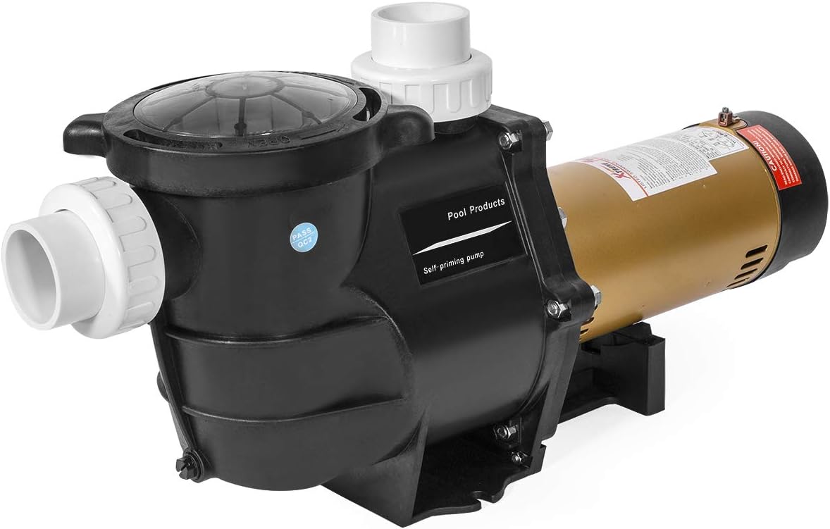 XtremepowerUS 2HP In-Ground Swimming Pool Pump Variable Speed 2′′ Inlet 230V High Flo w/ Slip-On Fitting