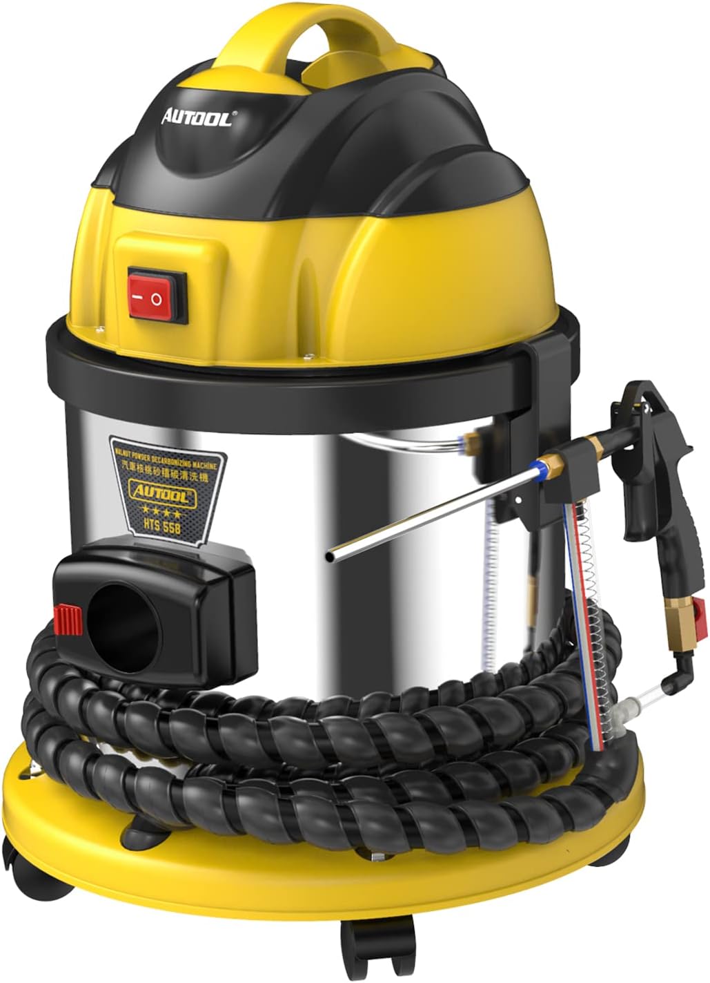 Walnut Blaster Engine Intake Valve Cleaner – Automotive Carbon Remover with Screen Separator