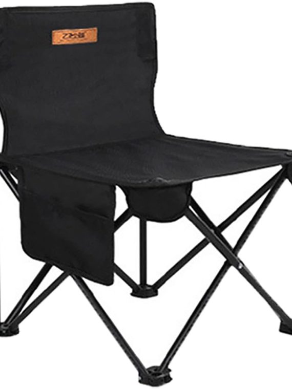 Black1 Aluminum Folding Camping Table and Chairs Set, Portable 5-Piece for 4 People, Includes Easy Carry Bag, Ideal for Indoor/Outdoor Use