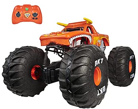 Monster Jam Mega Grave Digger All-Terrain RC Monster Truck with Lights, 2.4GHz Controller, 2ft Long