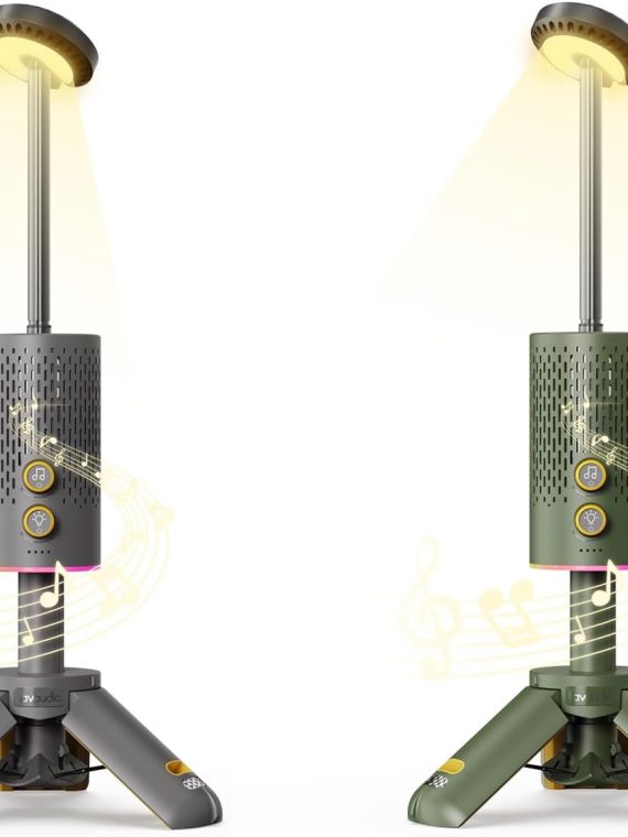 EcoLite Camping Lantern Bundle – Rechargeable, Telescopic & Collapsible Lantern with Bluetooth Speaker, IPX7 Waterproof, Ideal for Hiking & Travel