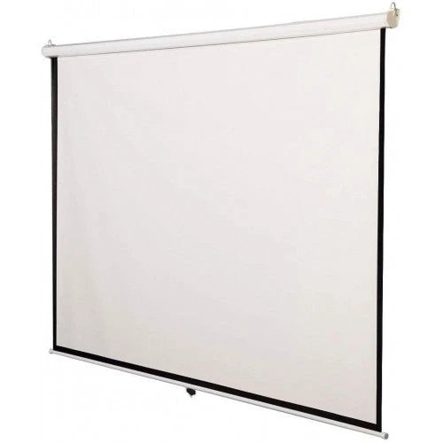 Giantex 120′′ 4:3 Manual Pull Down Auto-Lock Projector Screen, 96′′x72′′, White