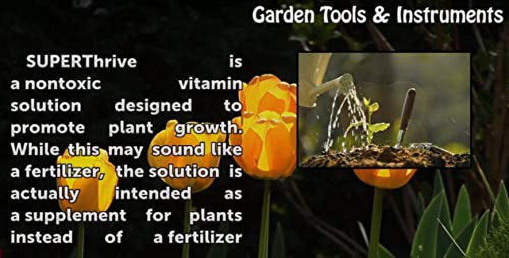 Superthrive Plant Vitamin Solution, 1 Gal – Boosts Growth & Reduces Shock, Ideal for All Gardens