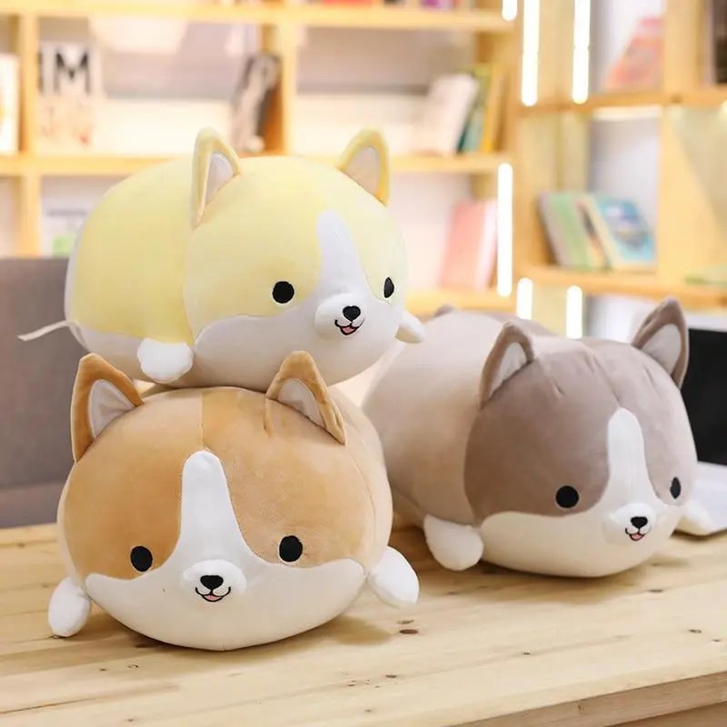 BarniePlushTM Corgi Plush Toy – Soft Cotton, 3 Colors & Sizes, Perfect Gift for Dog Lovers