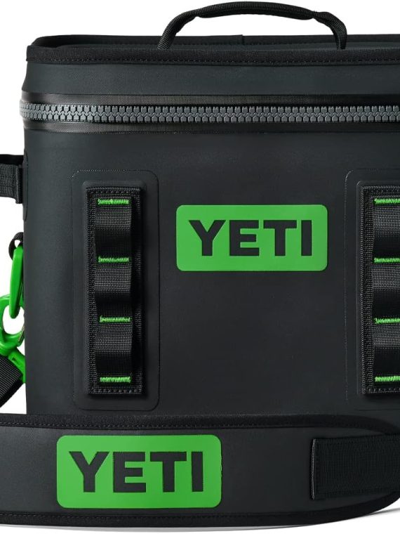 YETI Hopper Flip 12 Portable Soft Cooler, Canopy Green, Leakproof Insulated Lunch Bag