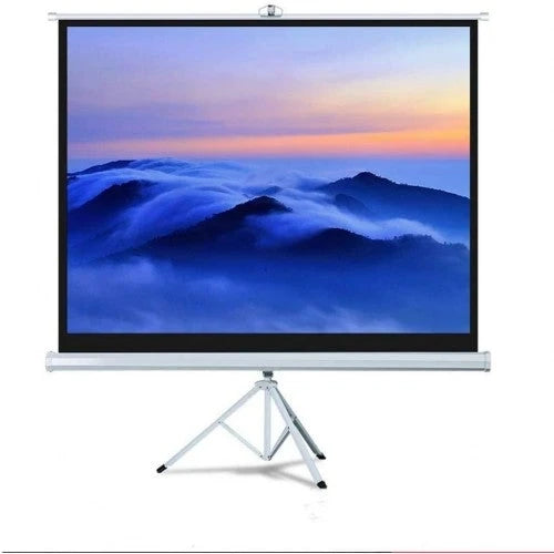 Premium 72′′ White Tripod Projector Screen – 4:3 HD for Home Theater & Office Presentations