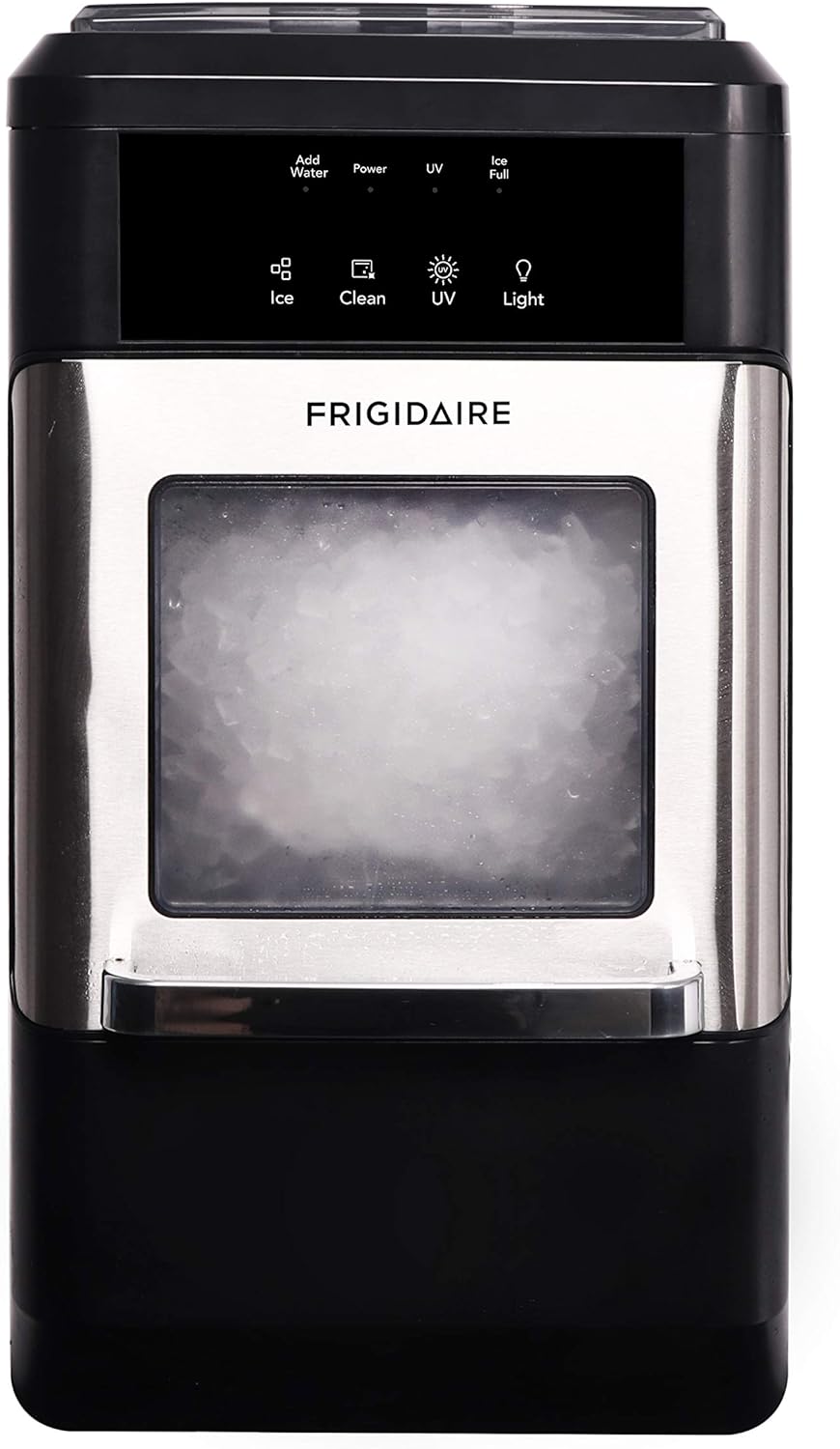 Frigidaire EFIC235-AMZ Countertop Nugget Ice Maker, 44lbs/Day, Self-Cleaning