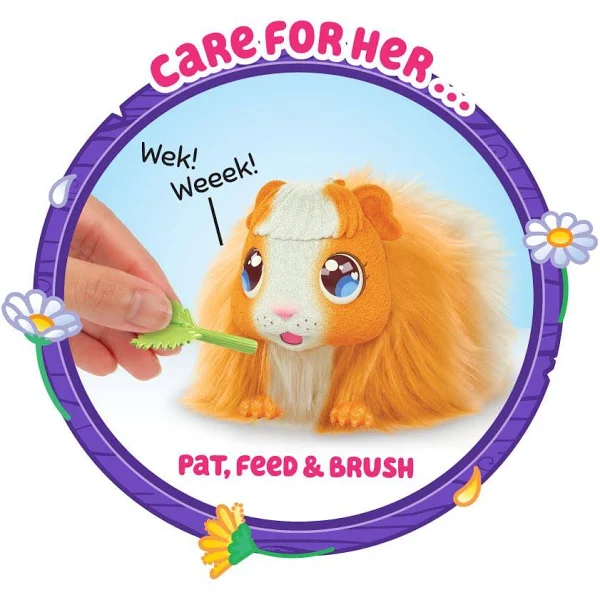 Little Live Pets, Mama Surprise Soft Interactive Mama Guinea Pig and Her Hutch