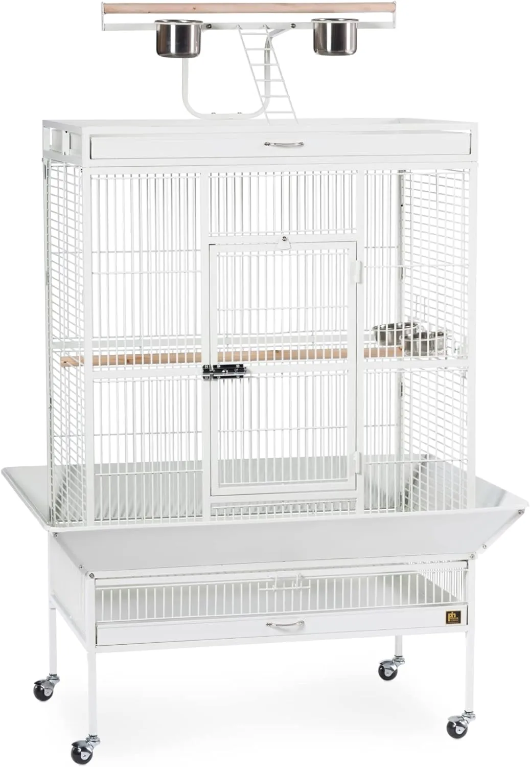 Pet Products Wrought Iron Select Bird Cage 3154C, Chalk White, 36-Inch by 24-Inch by 66-Inch